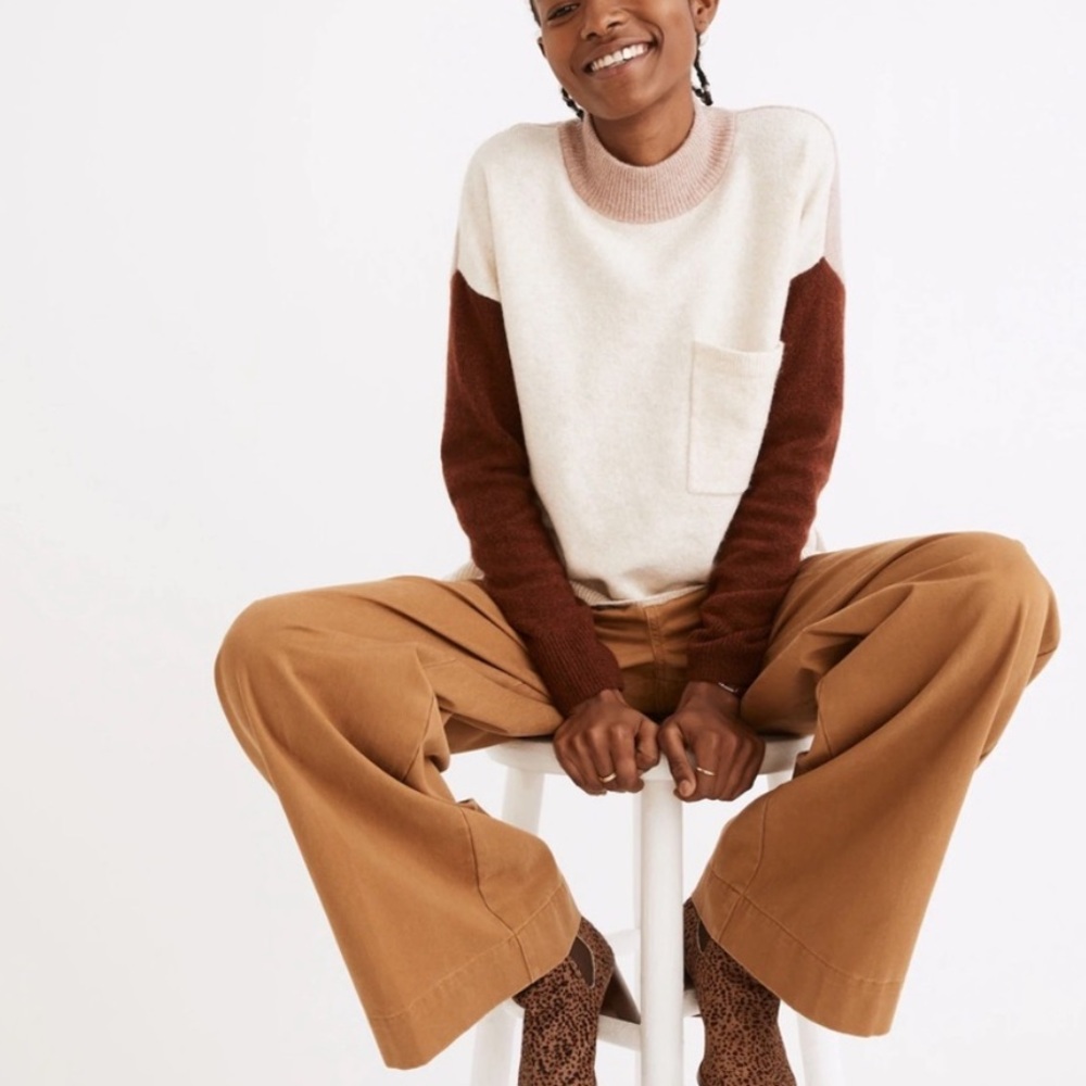 Madewell | Colorblock Sweater, Redmond Colorway | Medium